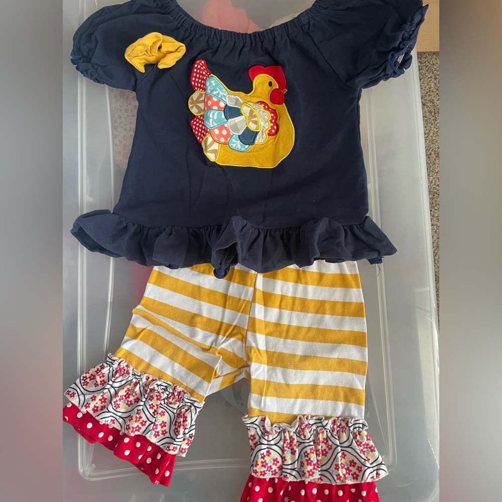 Toddler Ruffle Chicken Outfit